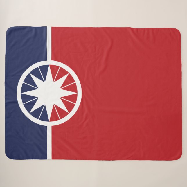 Cobertor Sherpa Bandeira de Norman (Oklahoma) (Frente (Horizontal))