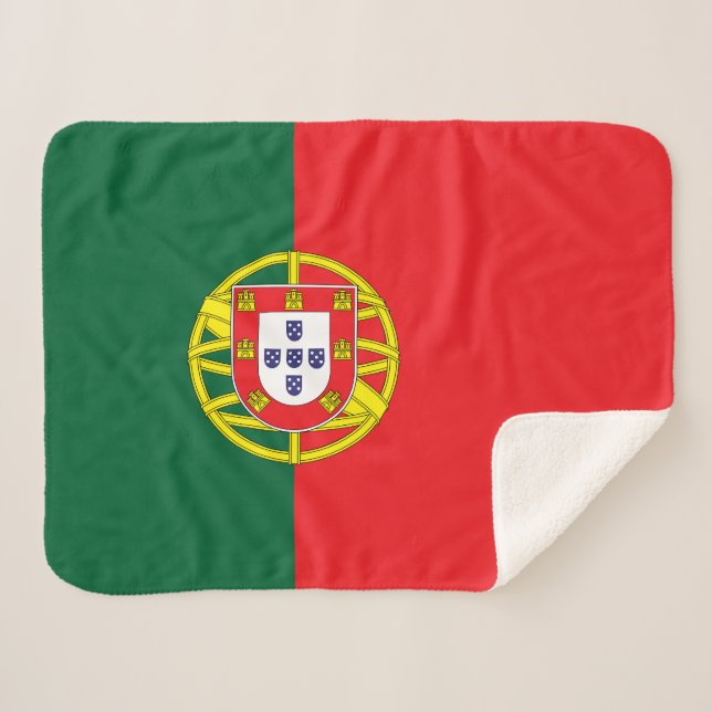 Cobertor Sherpa Bandeira de Portugal (Frente (Horizontal))