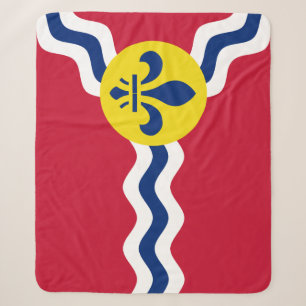 Cobertor Sherpa Bandeira de St. Louis, Missouri