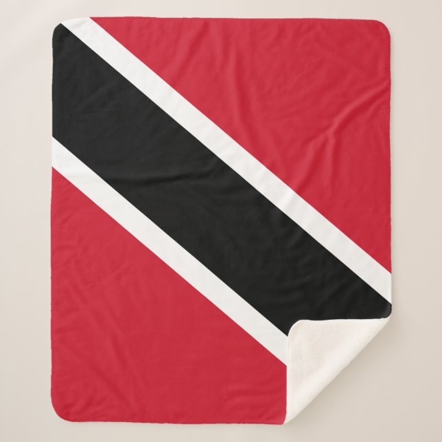 Cobertor Sherpa Bandeira de Trinidad e Tobago (Frente)