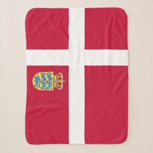 Cobertor Sherpa Bandeira dinamarquesa, patriótica, Dinamarca