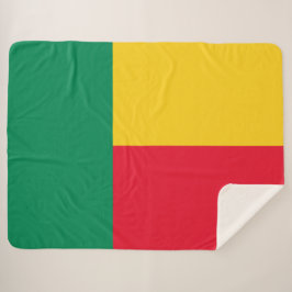 Cobertor Sherpa Bandeira do Benim (África)