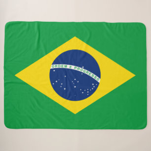Cobertor Sherpa Bandeira do Brasil