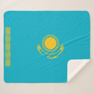 Cobertor Sherpa Bandeira do Cazaquistão