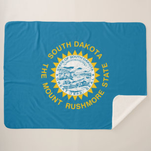 Cobertor Sherpa Bandeira do Estado da Dakota do Sul