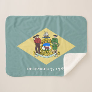 Cobertor Sherpa Bandeira do Estado de Delaware