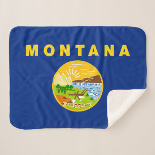 Cobertor Sherpa Bandeira do Estado de Montana