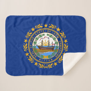Cobertor Sherpa Bandeira do Estado de New Hampshire