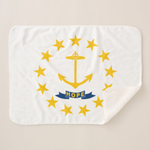 Cobertor Sherpa Bandeira do Estado de Rhode Island