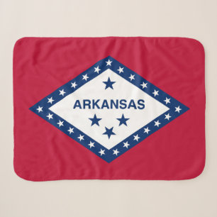 Cobertor Sherpa Bandeira do Estado do Arkansas