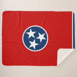 Cobertor Sherpa Bandeira do Estado do Tennessee