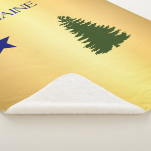 Cobertor Sherpa Bandeira do Maine de 1901