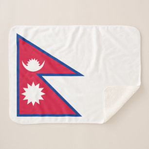 Cobertor Sherpa Bandeira do Nepal