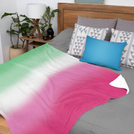 Cobertor Sherpa Bandeira do Orgulho Abrosexual Gradiente