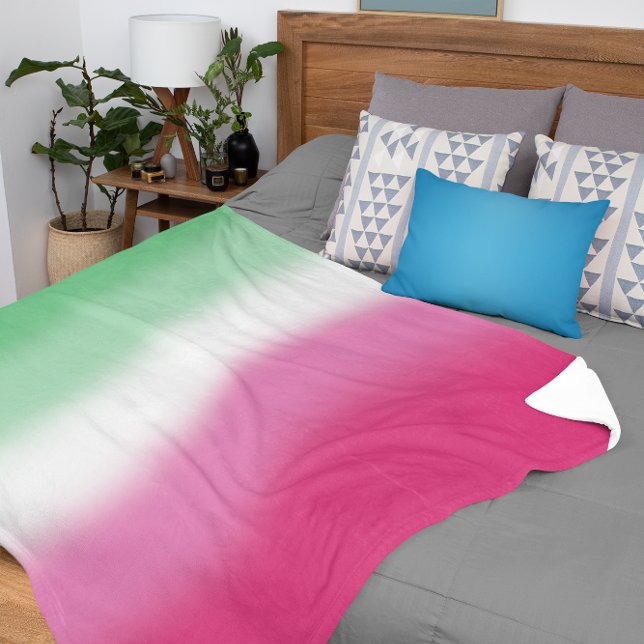 Cobertor Sherpa Bandeira do Orgulho Abrosexual Gradiente (Criador carregado)