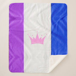 Cobertor Sherpa Bandeira do orgulho da cultura drag SlipperyJoe's