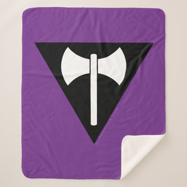 Cobertor Sherpa bandeira do orgulho lésbico SlipperyJoe feminista  (Frente)