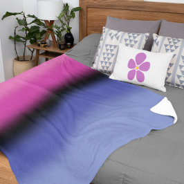 Cobertor Sherpa Bandeira do Orgulho Omnissexual Gradiente – Bandei