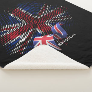Cobertor Sherpa Bandeira do Reino Unido