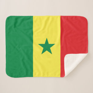 Cobertor Sherpa Bandeira do Senegal