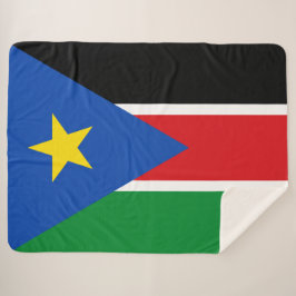 Cobertor Sherpa Bandeira do Sudão do Sul (África)