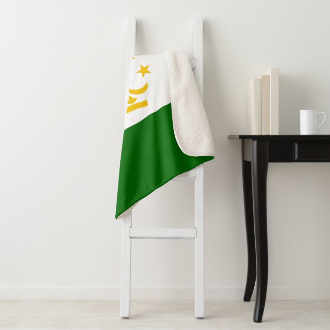 Cobertor Sherpa Bandeira do Tajiquistão (In Situ)