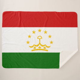 Cobertor Sherpa Bandeira do Tajiquistão (Tajiquistão) (República d