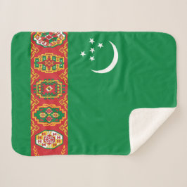 Cobertor Sherpa Bandeira do Turcomenistão (Turcomenistão)