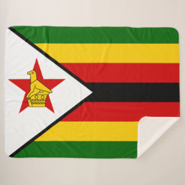 Cobertor Sherpa Bandeira do Zimbabué