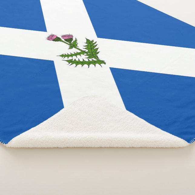 Cobertor Sherpa Bandeira escocesa (3/4)
