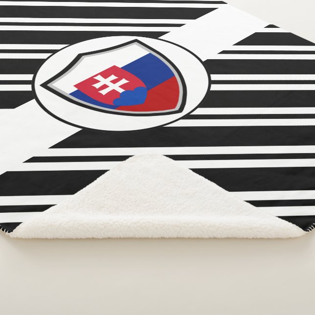Cobertor Sherpa Bandeira eslovaca (3/4)