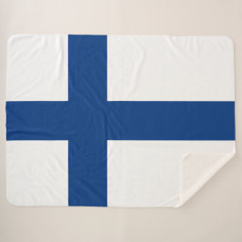 Cobertor Sherpa Bandeira finlandesa (Finlândia)