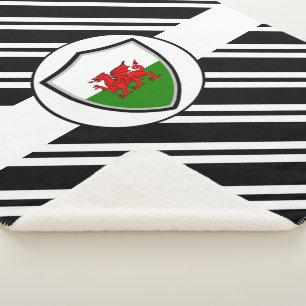 Cobertor Sherpa Bandeira galesa Sherpa Blanket