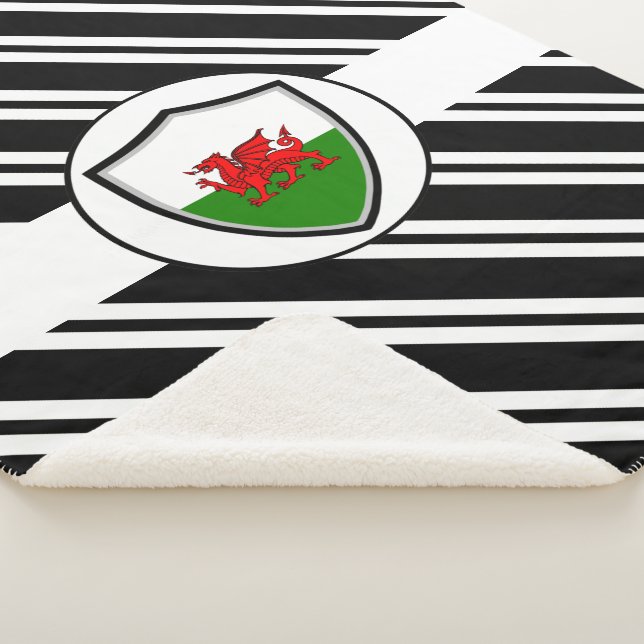 Cobertor Sherpa Bandeira galesa Sherpa Blanket (3/4)