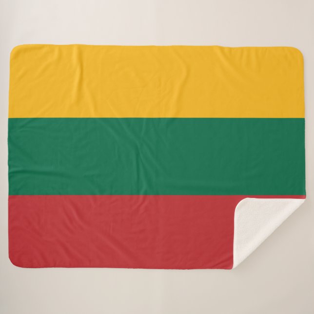 Cobertor Sherpa Bandeira lituana (Frente (Horizontal))