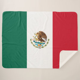 Cobertor Sherpa Bandeira mexicana (México)