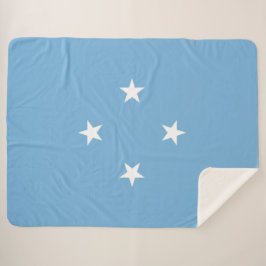 Cobertor Sherpa Bandeira Micronésia (Estados Federados da Micronés