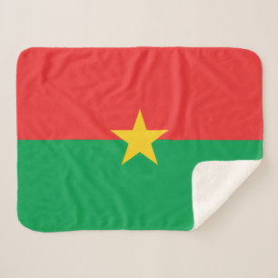 Cobertor Sherpa Bandeira Patriótica de Burkina Faso