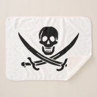 Bandeira Pirata Caveira Espadas Cruzadas