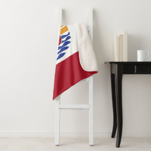 Cobertor Sherpa bandeira Polinésia Francesa