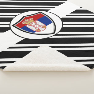 Cobertor Sherpa Bandeira sérvia