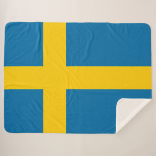 Cobertor Sherpa Bandeira sueca (Suecia)
