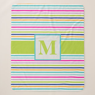 Cobertor Sherpa Banhas Coloridas - Azul, Laranja, Rosa, Verde, Tea