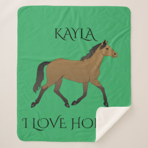 Cobertor Sherpa Banheira de xerpa de cavalo.