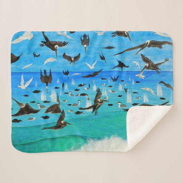 Cobertor Sherpa Banheiras do Bubblepacific (Frente (Horizontal))