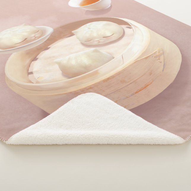 Cobertor Sherpa Bao Baby - Tea Time Bao Buddies (3/4)