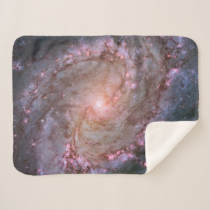 Cobertor Sherpa Barred Spiral Galaxy Messier 83.