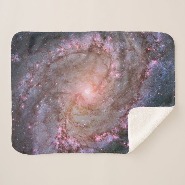 Cobertor Sherpa Barred Spiral Galaxy Messier 83. (Frente (Horizontal))