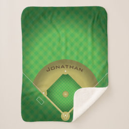 Cobertor Sherpa Baseball Diamond Sherpa Blanket