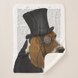 Cobertor Sherpa Basset Hound, Formal Hound e Hat